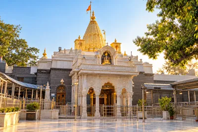 AI illustration inspired by Sai Baba Temple exterior, Shirdi